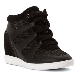 New Michael Kors High Top Black Tennis Shoes
